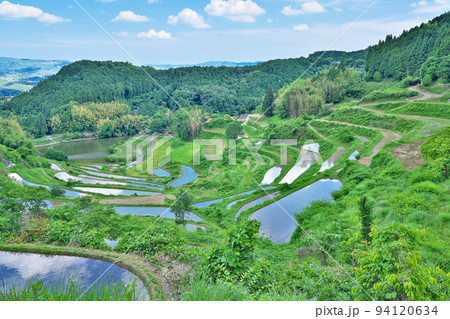 【北庄の棚田】 岡山県久米郡久米南町北庄 【北庄の棚田】 岡山県久米郡久米南町北庄 94120634