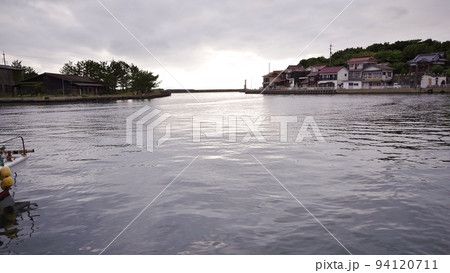 夏の日本海と萩大井漁港 夏の日本海と萩大井漁港 94120711