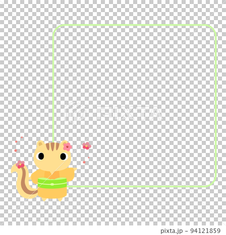 帶框架的和服松鼠 帶框架的和服松鼠 94121859