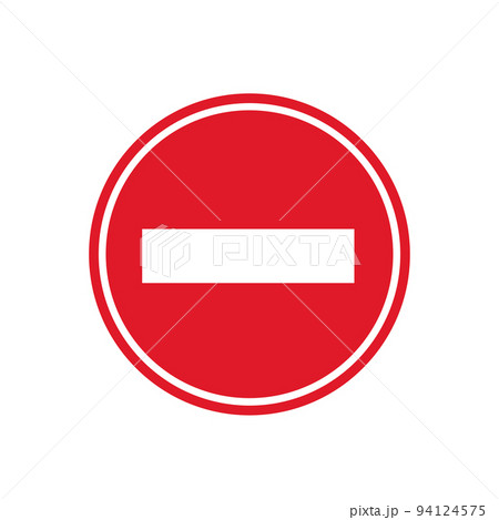 Prohibition ban icon. vector illustration 94124575
