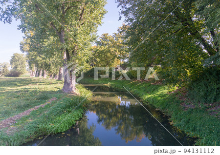 Lydynia river in Ciechanow, Poland. 94131112