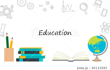 教育のコンセプトイラスト（背景・フレーム・ベクター） 94133095