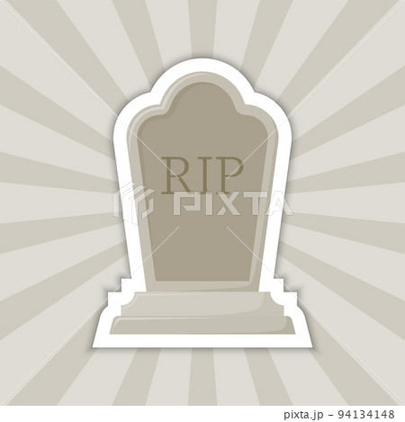 Note sticker with Tombstone, vector Note sticker with Tombstone, vector 94134148