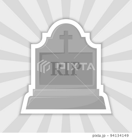 Note sticker with Tombstone, vector 94134149