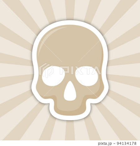 Note sticker with Skull, vector 94134178