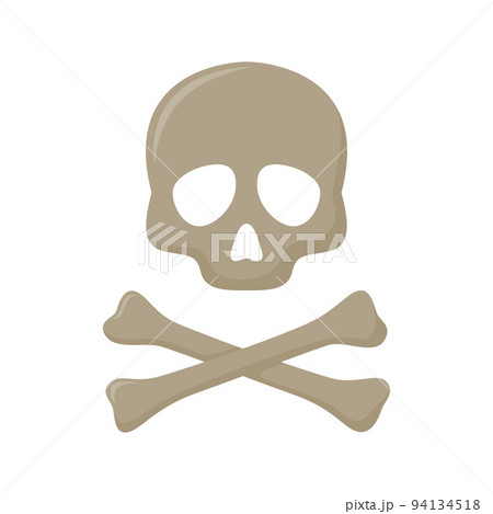 Skull and Crossbones isolated on white background Skull and Crossbones isolated on white background 94134518