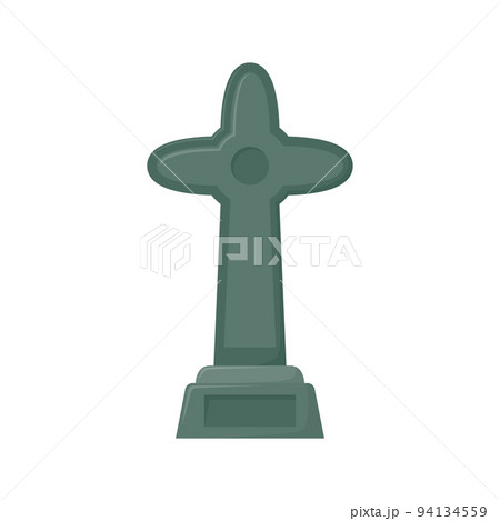 Tombstone isolated on white background 94134559
