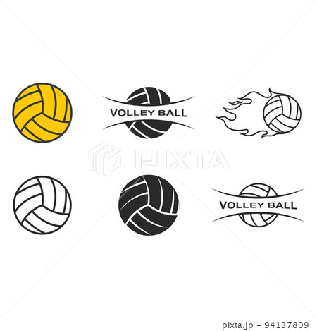 Volley ball logo vector 94137809