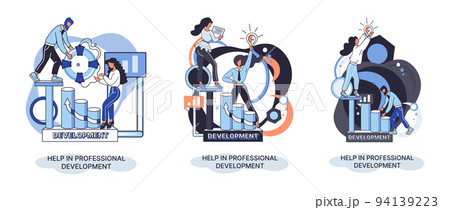 Help in professional development metaphor. Qualified employee training program. Human resource management Help in professional development metaphor. Qualified employee training program. Human resource management 94139223