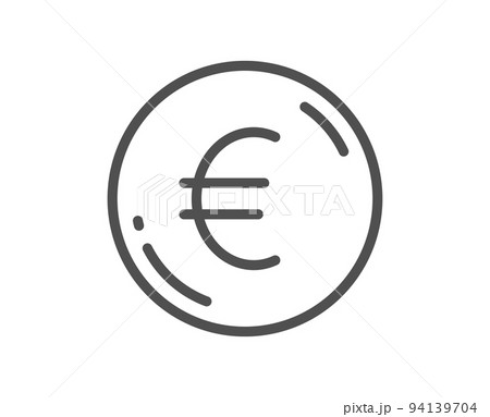 Euro money line icon. Eur currency sign. Cash coin symbol. Quality design element. Linear style euro money icon. Editable stroke. Vector Euro money line icon. Eur currency sign. Cash coin symbol. Quality design element. Linear style euro money icon. Editable stroke. Vector 94139704