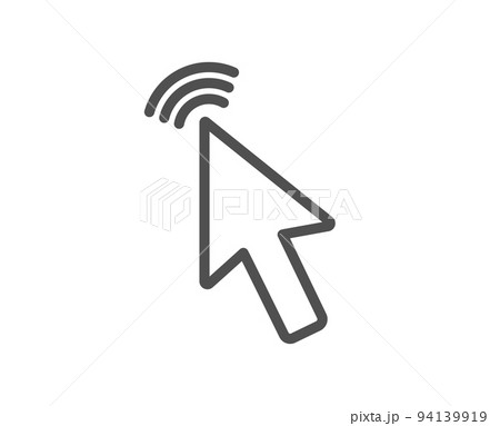 Mouse cursor line icon. Click action sign. Arrow pointer symbol. Quality design element. Linear style cursor icon. Editable stroke. Vector Mouse cursor line icon. Click action sign. Arrow pointer symbol. Quality design element. Linear style cursor icon. Editable stroke. Vector 94139919