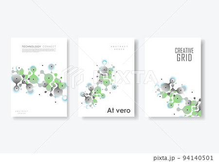 Beauty structure molecules connections. Line art pattern with connect dots and lines design. Vector background 94140501