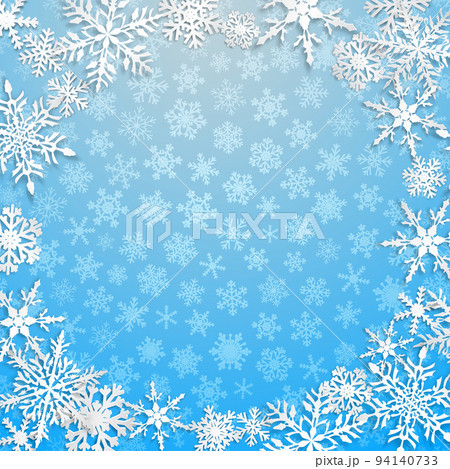 Christmas background of snowflakes Christmas background of snowflakes 94140733