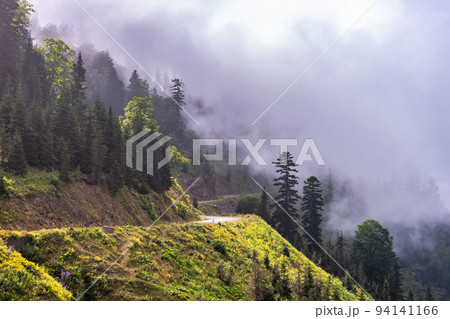 Caucasus mountain in georgian region Guria Caucasus mountain in georgian region Guria 94141166