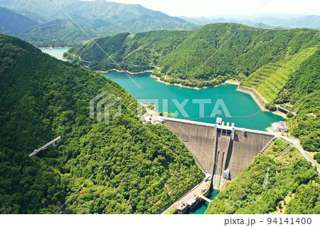 宮ケ瀬ダムの空撮 94141400
