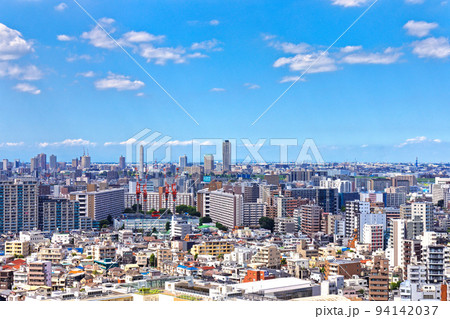 北とぴあより川口元郷の住宅街　エルザタワー55方面を望む 94142037