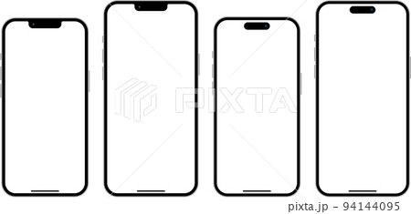 スマホ 本体 モックアップ 4種類 94144095