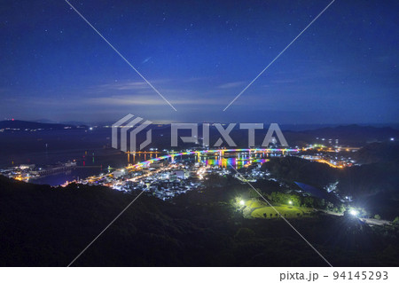 牛深ハイヤ大橋夜景 94145293