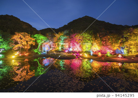 牛深日本庭園イルミネーション 94145295