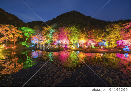 牛深日本庭園イルミネーション 94145296