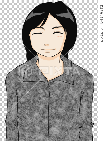 一位聰明的女性空中自衛隊成員的插圖 94146582