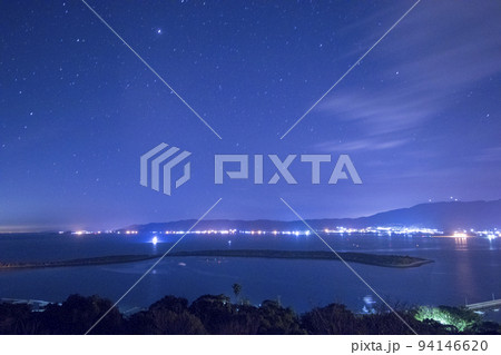 天草苓北町富岡城より富岡半島巴崎夜景 天草苓北町富岡城より富岡半島巴崎夜景 94146620