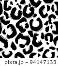 Leopard skin artwork imitation print. Vector seamless pattern 94147133