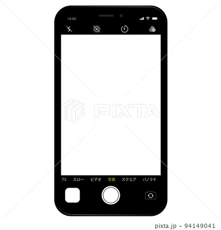 スマートフォン カメラ画面 ※画面透明素材 94149041