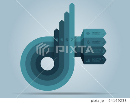 circle round arrow business infographic element 94149233