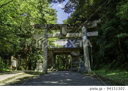 倭文神社 鳥居 鳥取県湯梨浜町 倭文神社 鳥居 鳥取県湯梨浜町 94151302