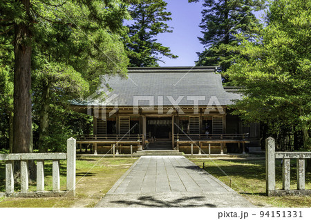 倭文神社 　拝殿　鳥取県湯梨浜町 94151331