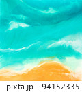 Abstract painting background in a gentle light blue color. Natural luxury abstract fluid, liquid art painting. Tender, modern futuristic, dynamic and dreamy artwork. Textured colorful oil paint. 94152335