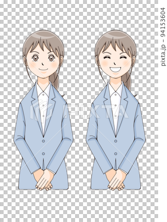Female suit anime-style front 94153604