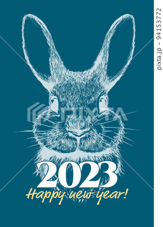 2023年のシンプルな年賀状 2023年のシンプルな年賀状 94153772