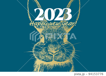 2023年のシンプルな年賀状 94153776