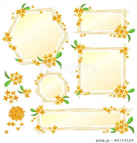 金木犀 キンモクセイ 桂花 秋フレーム  94154324