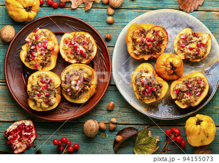 Autumn apple stuffed forcemeat 94155073