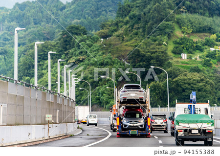 日本の交通　特殊車両　ロジスティクス 94155388