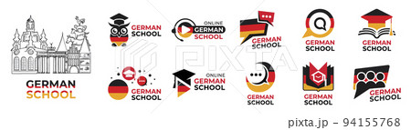 Vector logo of the German language school 94155768