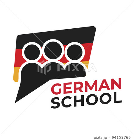 Vector logo of the German language school 94155769