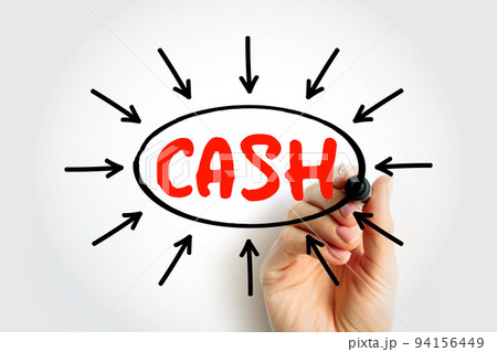CASH - Create Assets Stay Happy acronym text with arrows, business concept background CASH - Create Assets Stay Happy acronym text with arrows, business concept background 94156449