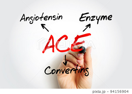 ACE - Angiotensin Converting Enzyme acronym, medical concept background 94156904