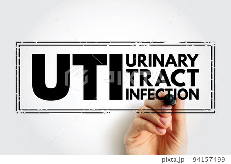 UTI Urinary Tract Infection is an infection in any part of your urinary system - kidneys, ureters, bladder and urethra, acronym text stamp concept for presentations and reports 94157499