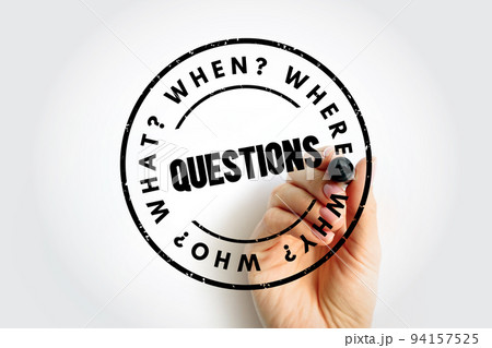 Questions whose answers are considered basic in information gathering or problem solving, concept background 94157525