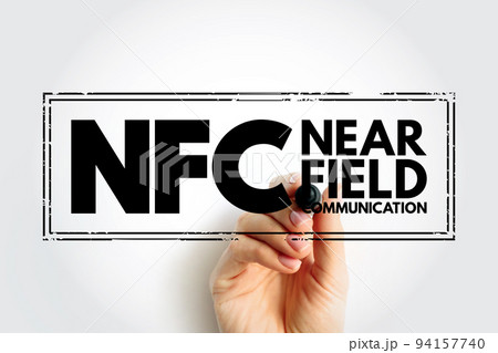 NFC - Near Field Communication acronym, technology concept background 94157740