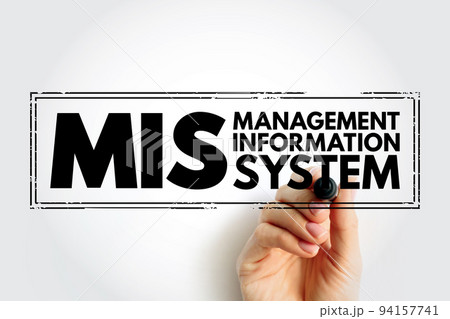 MIS - Management Information System acronym, business concept background 94157741