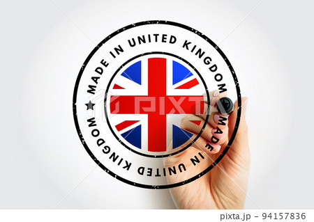 Made in United Kingdom text emblem badge, concept background Made in United Kingdom text emblem badge, concept background 94157836