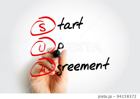 SUA - Start Up Agreement acronym, business concept background 94158372