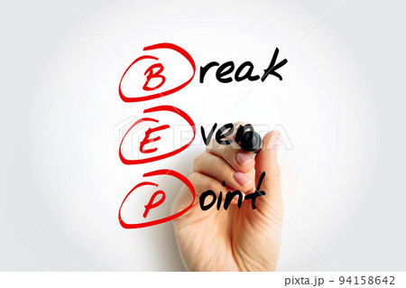 BEP - Break Even Point acronym, business concept background BEP - Break Even Point acronym, business concept background 94158642