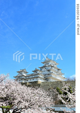 姫路城と桜 94160408